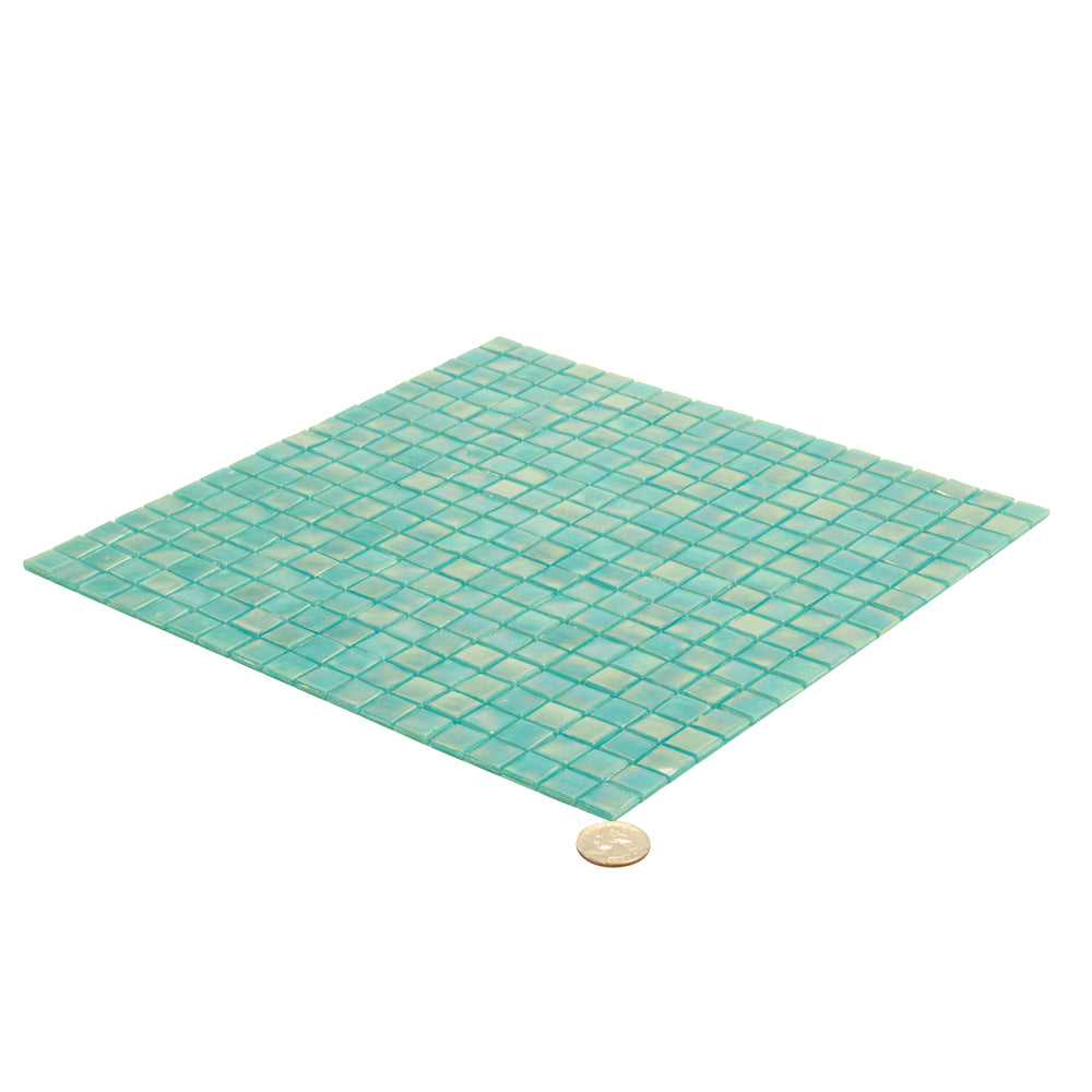 Dark Ocean Green 12x12 Glossy Uniform Square Glass Mosaic Tile (20 pack, 18.69 sq ft/case)