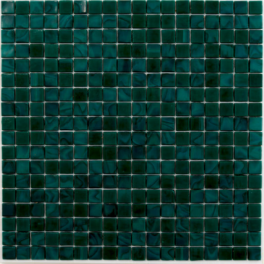 Dark Green 12x12 Glossy Uniform Square Glass Mosaic Tile (20 pack, 18.69 sq ft/case)
