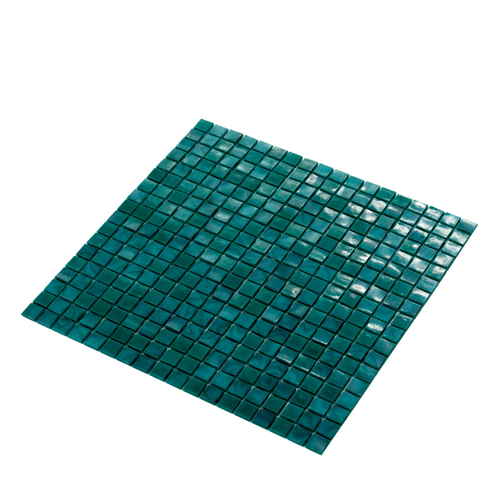Dark Green 12x12 Glossy Uniform Square Glass Mosaic Tile (20 pack, 18.69 sq ft/case)