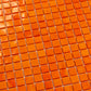Red-Orange 12x12 Glossy Uniform Square Glass Mosaic Tile (20 pack, 18.69 sq ft/case) - Sample