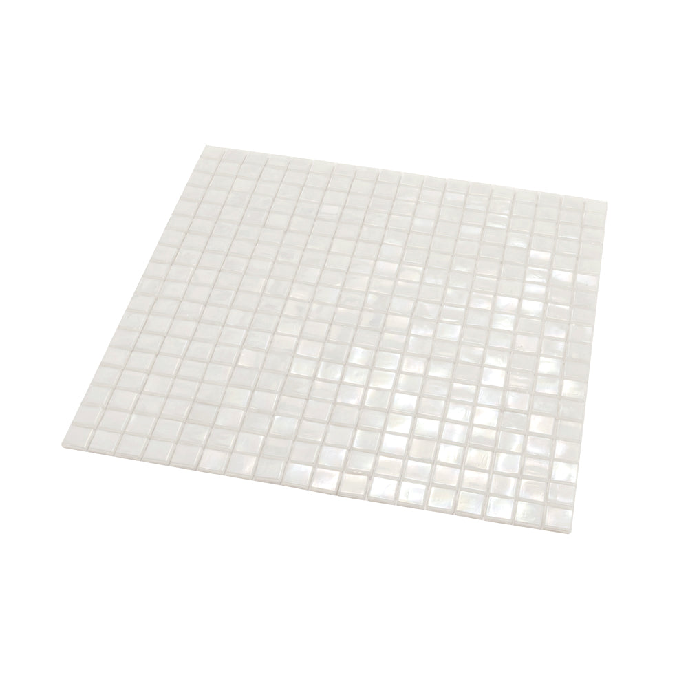 Dark Bone White 12x12 Glossy Uniform Square Glass Mosaic Tile (20 pack, 18.69 sq ft/case)