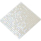 Dark Bone White 12x12 Glossy Uniform Square Glass Mosaic Tile (20 pack, 18.69 sq ft/case)