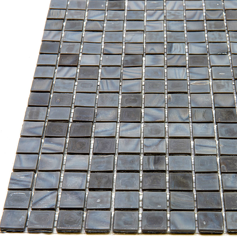 Mouse Gray 12x12 Glossy Uniform Square Glass Mosaic Tile (20 pack, 18.69 sq ft/case) - Sample