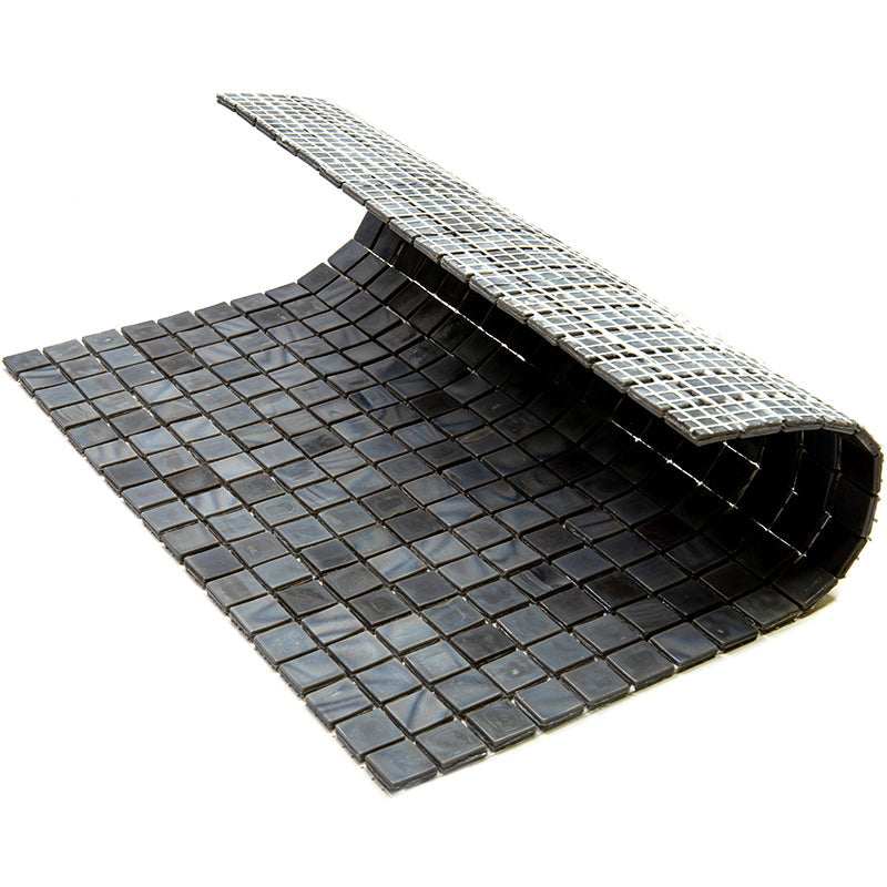 Mouse Gray 12x12 Glossy Uniform Square Glass Mosaic Tile (20 pack, 18.69 sq ft/case) - Sample