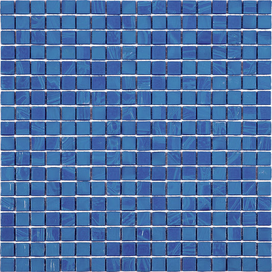 Sapphire Blue 12x12 Glossy Uniform Square Glass Mosaic Tile (20 pack, 18.69 sq ft/case) - Sample