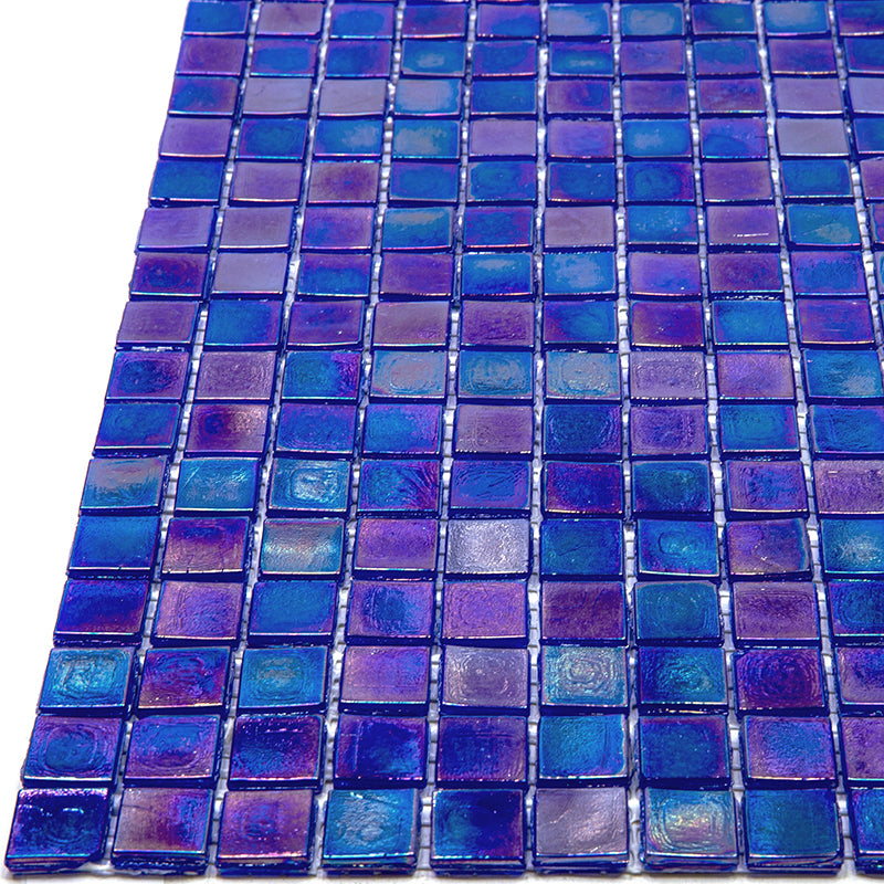 Shimmer Cobalt Blue 12x12 Glossy Uniform Square Glass Mosaic Tile (20 pack, 18.69 sq ft/case) - Sample