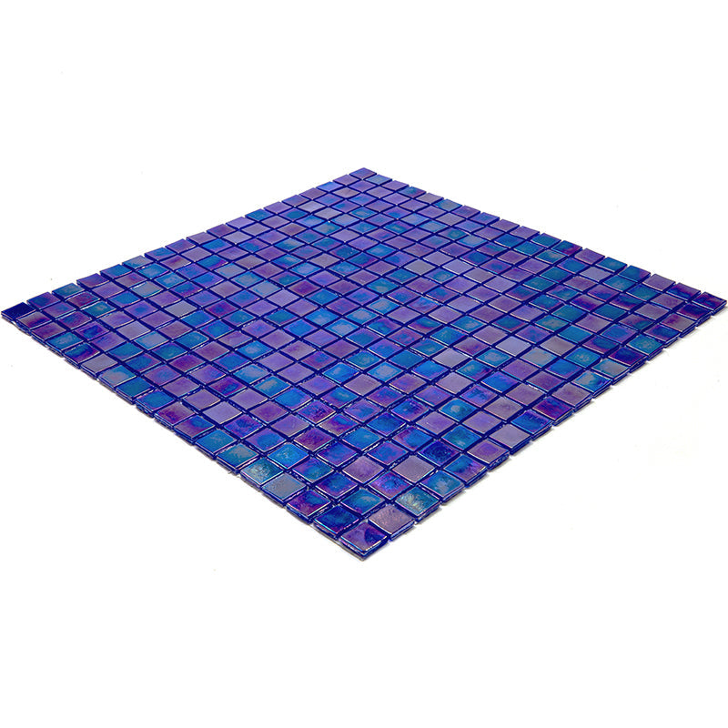 Shimmer Cobalt Blue 12x12 Glossy Uniform Square Glass Mosaic Tile (20 pack, 18.69 sq ft/case) - Sample