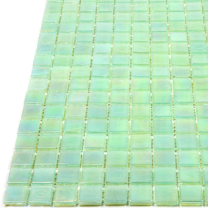 Ultramarine Green 12x12 Glossy Uniform Square Glass Mosaic Tile (20 pack, 18.69 sq ft/case) - Sample