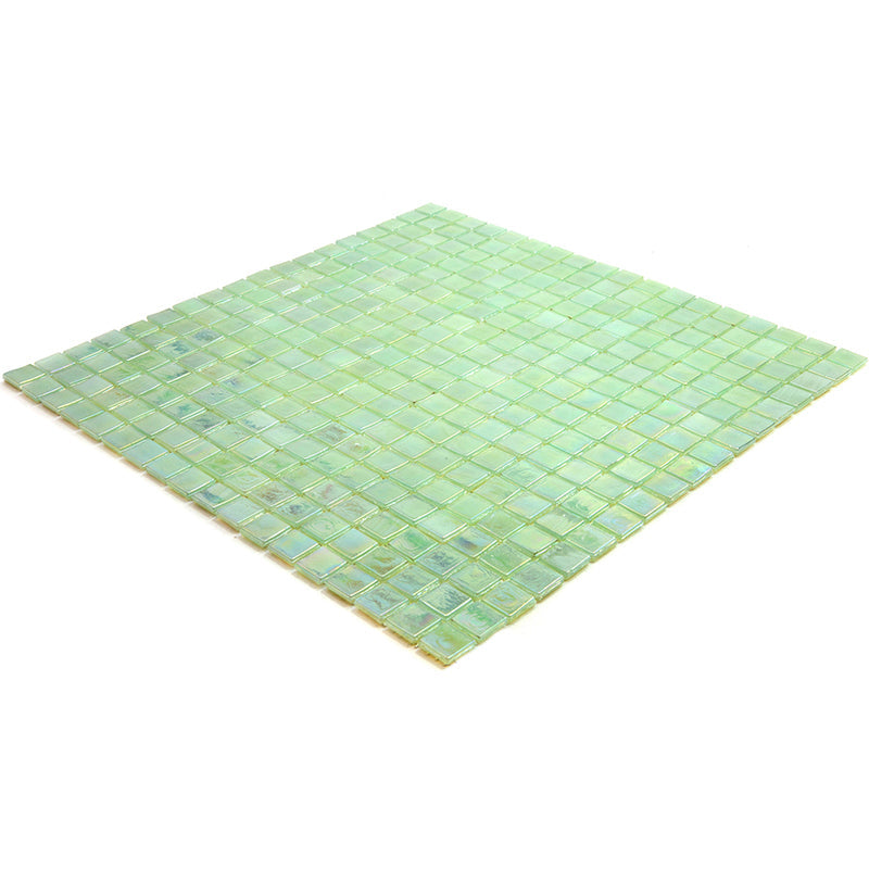 Ultramarine Green 12x12 Glossy Uniform Square Glass Mosaic Tile (20 pack, 18.69 sq ft/case) - Sample