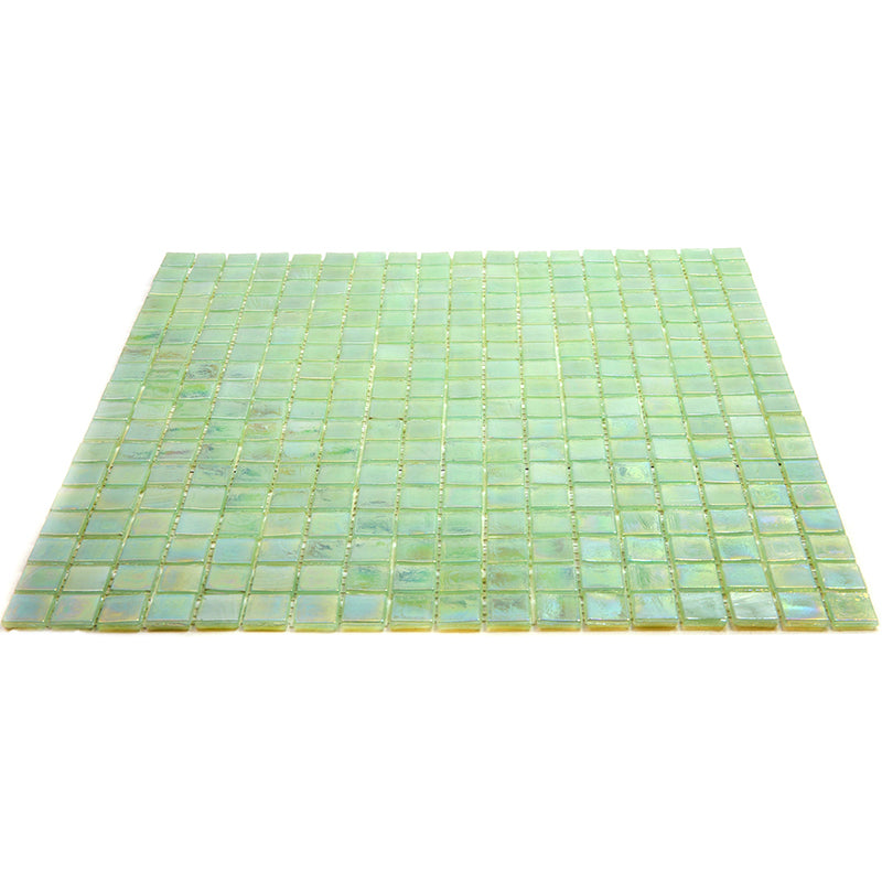 Ultramarine Green 12x12 Glossy Uniform Square Glass Mosaic Tile (20 pack, 18.69 sq ft/case) - Sample