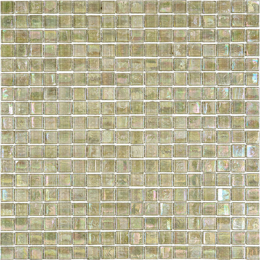 Yellowish Gray 12x12 Glossy Uniform Square Glass Mosaic Tile (20 pack, 18.69 sq ft/case) - Sample