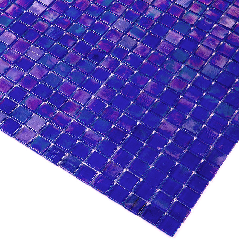 Tiffany Blue 12x12 Glossy Uniform Square Glass Mosaic Tile (20 pack, 18.69 sq ft/case) - Sample