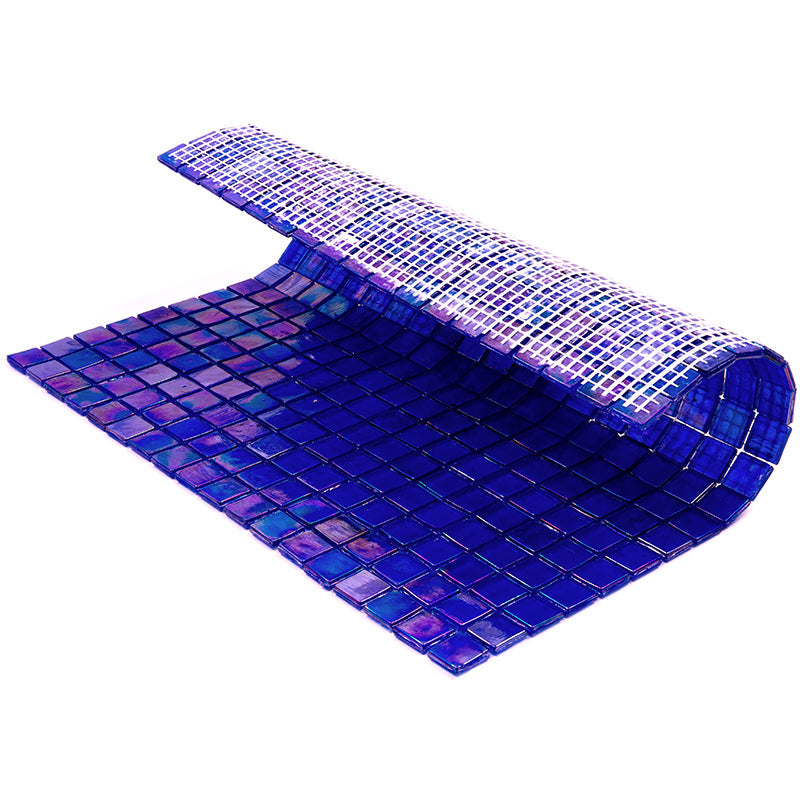 Tiffany Blue 12x12 Glossy Uniform Square Glass Mosaic Tile (20 pack, 18.69 sq ft/case) - Sample