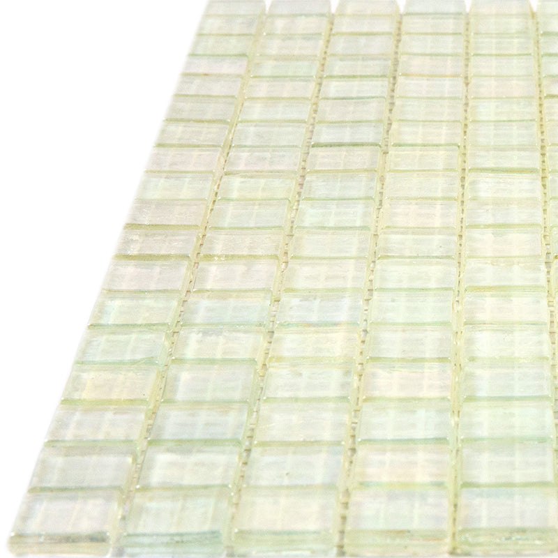 Rainbow White 12x12 Glossy Uniform Square Glass Mosaic Tile (20 pack, 18.69 sq ft/case) - Sample