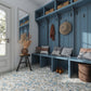 Blue Beige 10x12 Matte Hexagon Recycled Glass Mosaic Tile (10 pack, 8.29 sq ft/case)