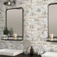 11x11 Chiffon White Subway Glass Tile