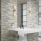 Blue and Beige Mosaic Tile