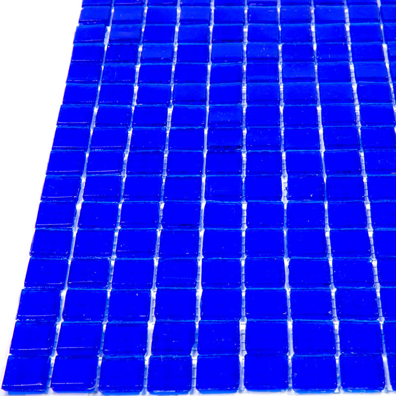 Cobalt Blue 12x12 Glossy Uniform Square Glass Mosaic Tile (20 pack, 18.69 sq ft/case) - Sample