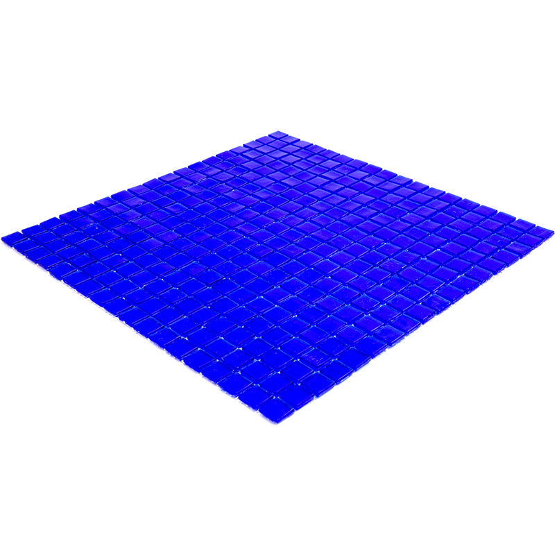 Cobalt Blue 12x12 Glossy Uniform Square Glass Mosaic Tile (20 pack, 18.69 sq ft/case) - Sample