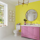 1X1 Cirkel Glossy Yellow Porcelain Penny Round Tile