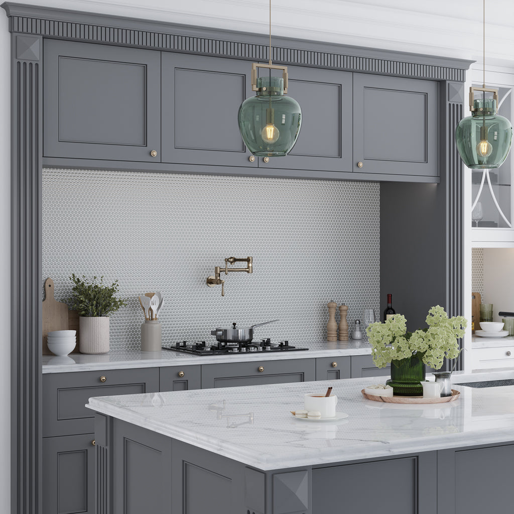 Cirkel Glossy Gray Tile