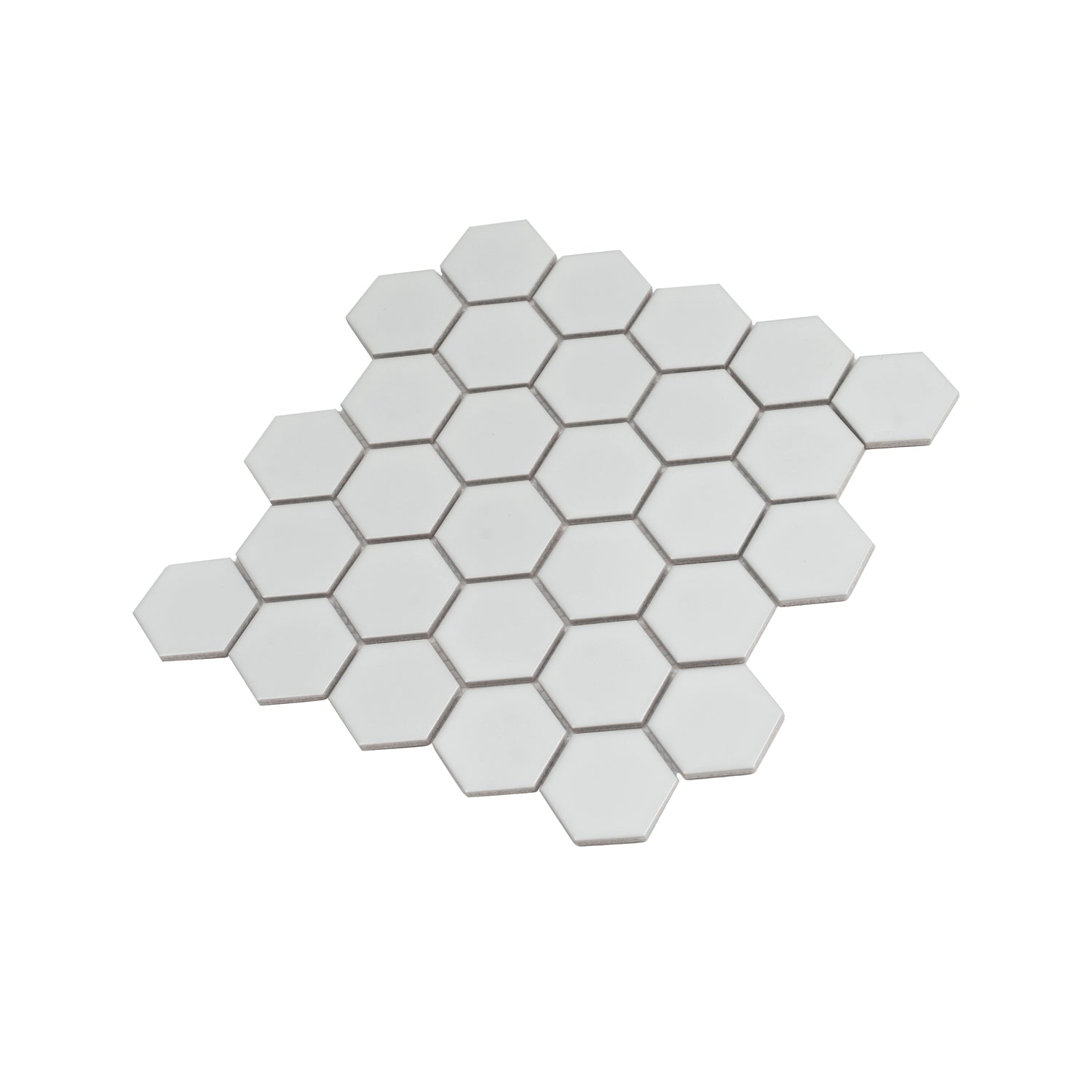 White 11x11 Matte Hexagon Porcelain Mosaic Tile (10 pack, 8.25 sq ft/case)