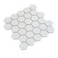 White 11x11 Matte Hexagon Porcelain Mosaic Tile (10 pack, 8.25 sq ft/case)