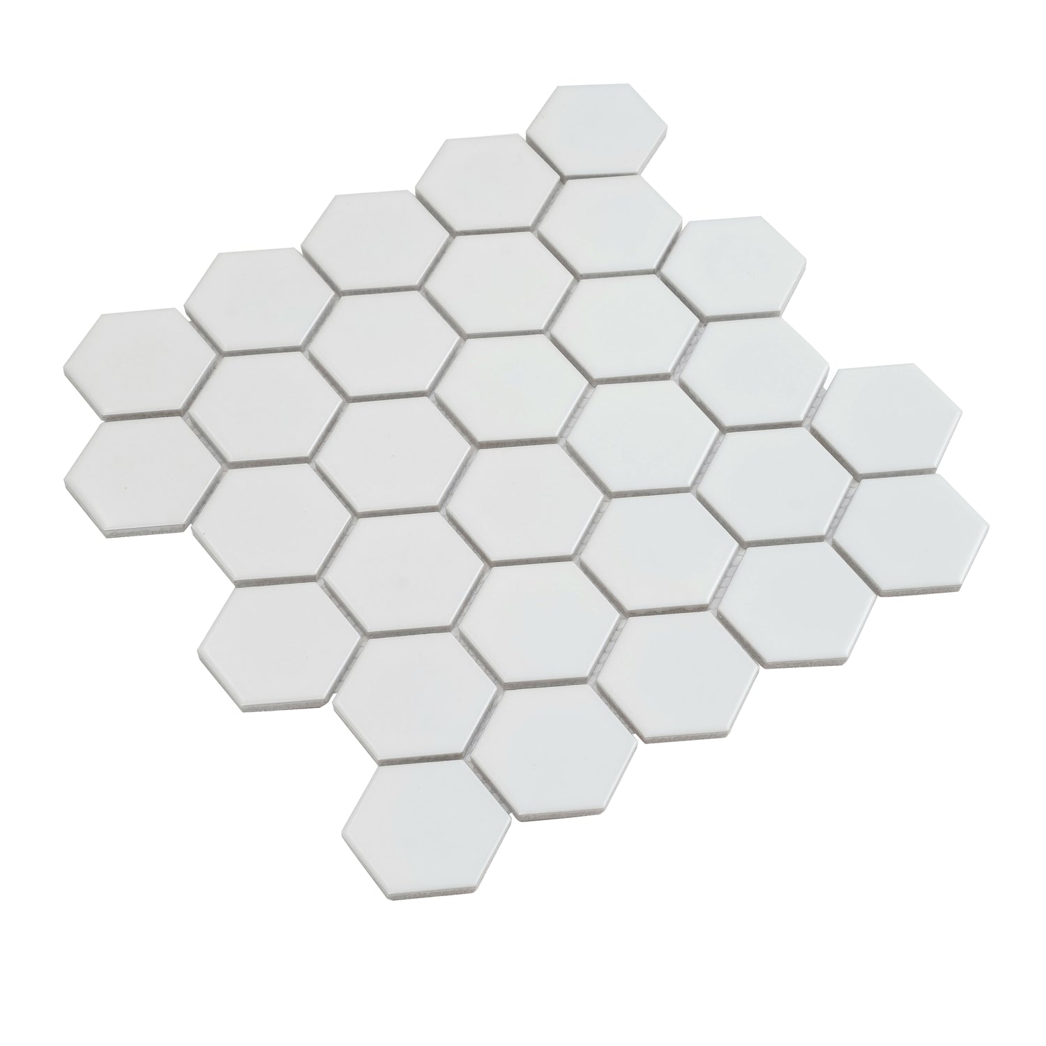 White 11x11 Matte Hexagon Porcelain Mosaic Tile (10 pack, 8.25 sq ft/case)