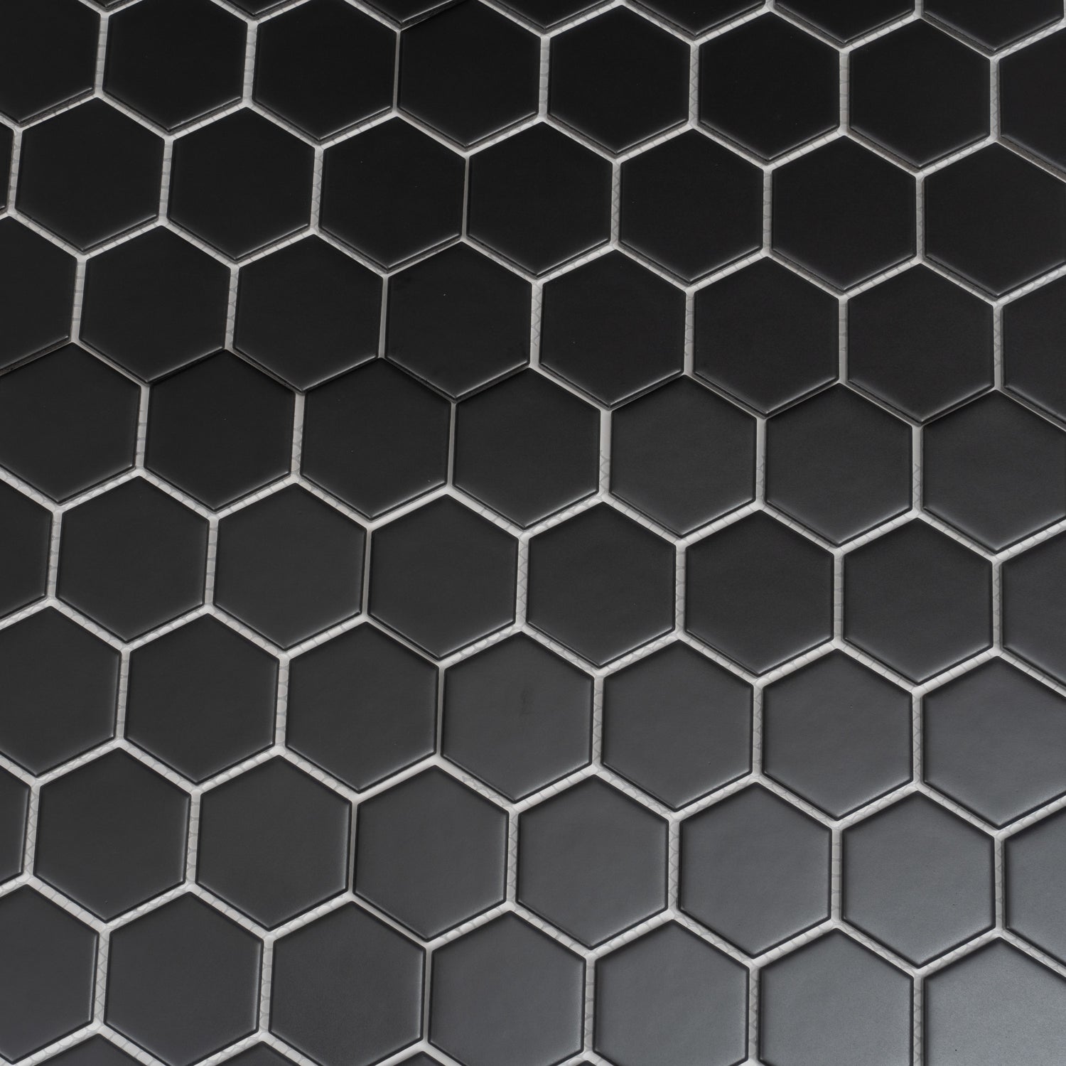 Black 11x11 Matte Hexagon Porcelain Mosaic Tile (10 pack, 8.25 sq ft/case)