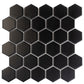 Black 11x11 Matte Hexagon Porcelain Mosaic Tile (10 pack, 8.25 sq ft/case)
