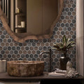 10x12 Brown Matte Mosaic Tile