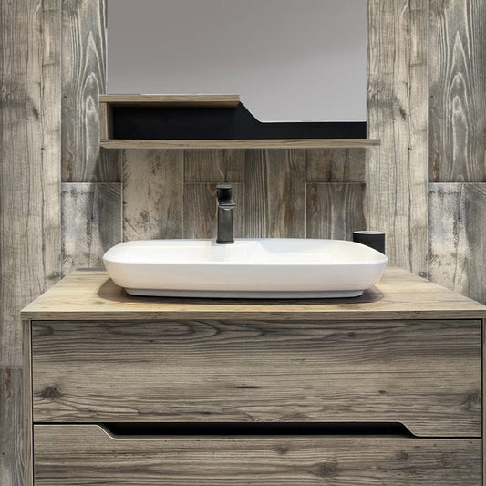 Gray 8x48 Matte Field Porcelain Tile (4 pack, 10.358 sq ft/case) - Sample