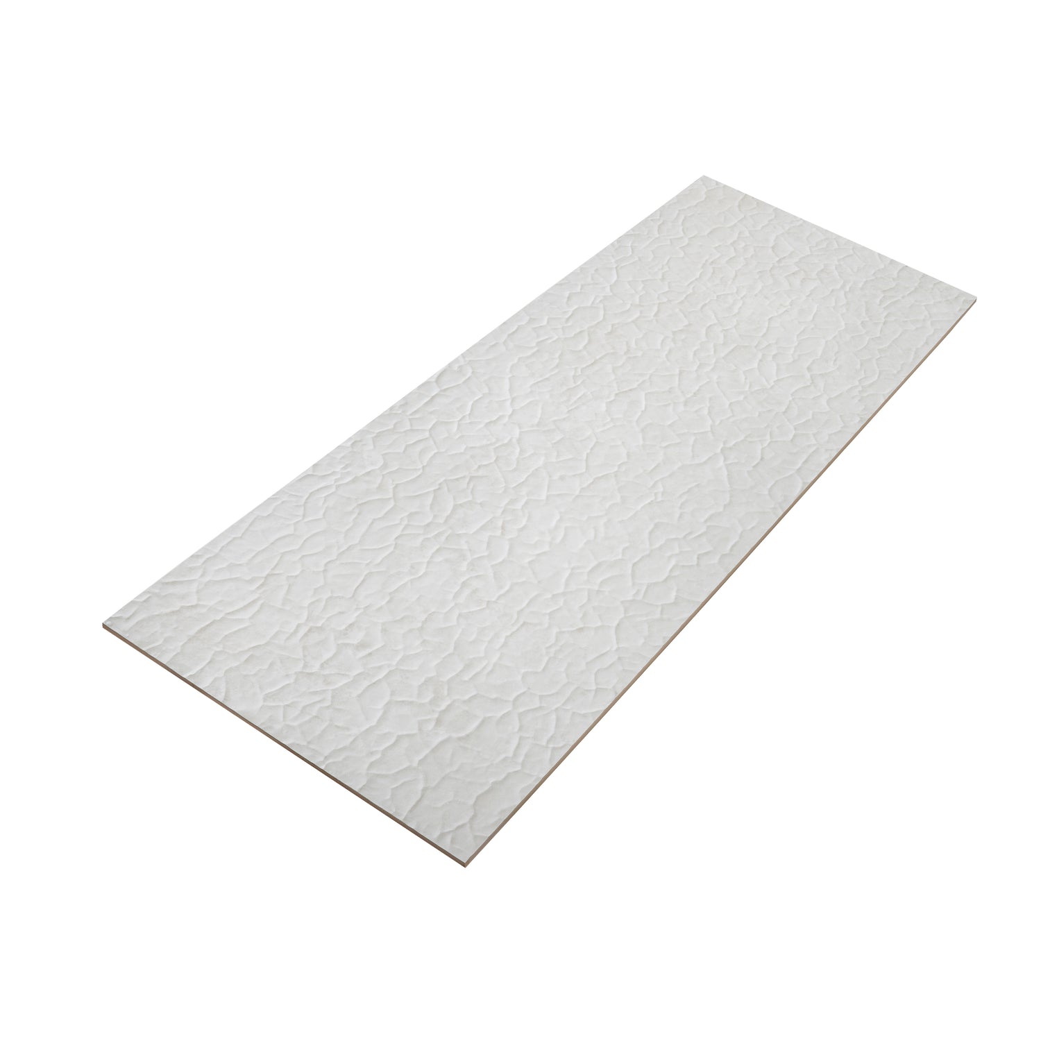 Pearl White 18x48 Textured Ceramic Large Format Tile (3 pack, 17.23 sq ft/case)