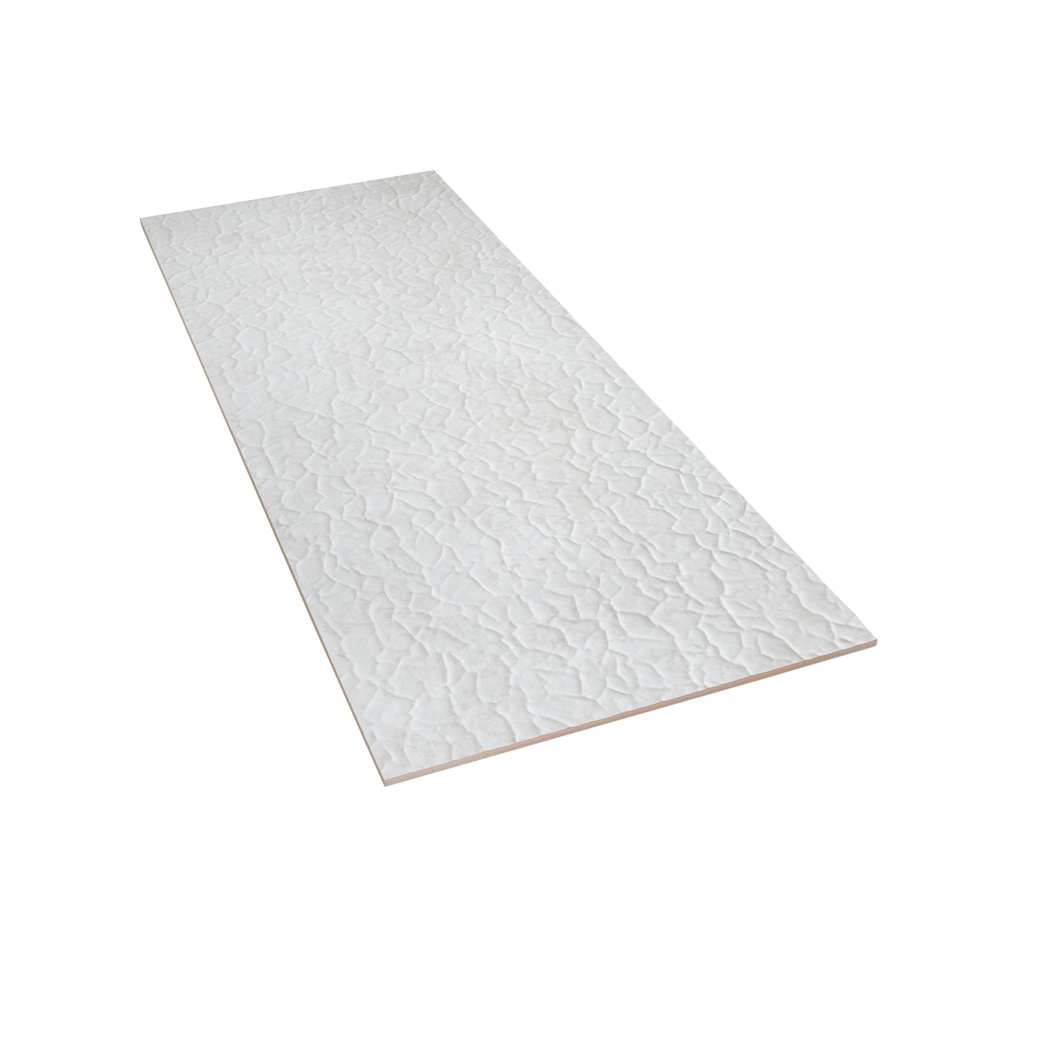 Pearl White 18x48 Textured Ceramic Large Format Tile (3 pack, 17.23 sq ft/case)