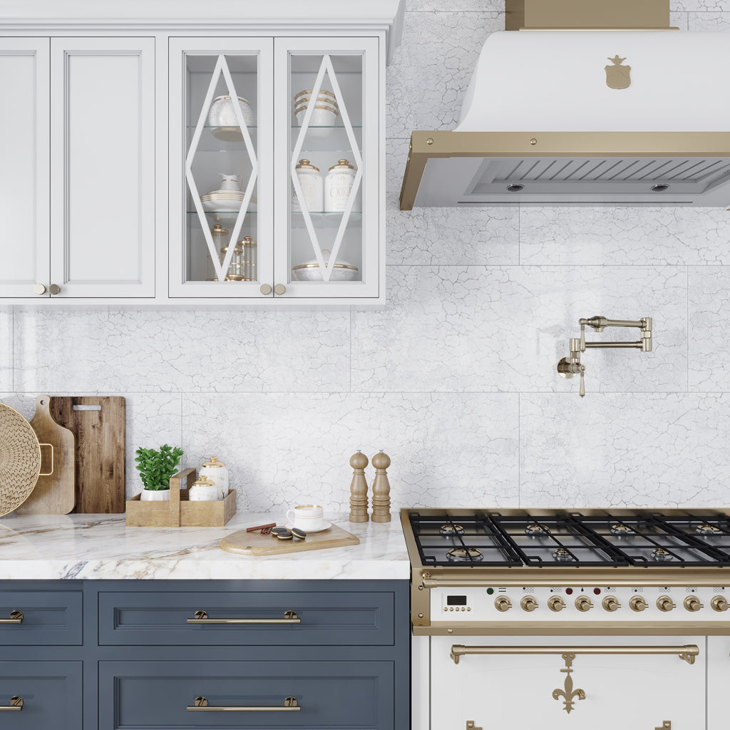 Pearl White 18x48 Textured Ceramic Large Format Tile (3 pack, 17.23 sq ft/case)