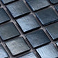 Shimmer Black 12x12 Glossy Uniform Square Glass Mosaic Tile (20 pack, 20 sq ft/case)