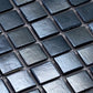 Shimmer Black 12x12 Glossy Uniform Square Glass Mosaic Tile (20 pack, 20 sq ft/case)