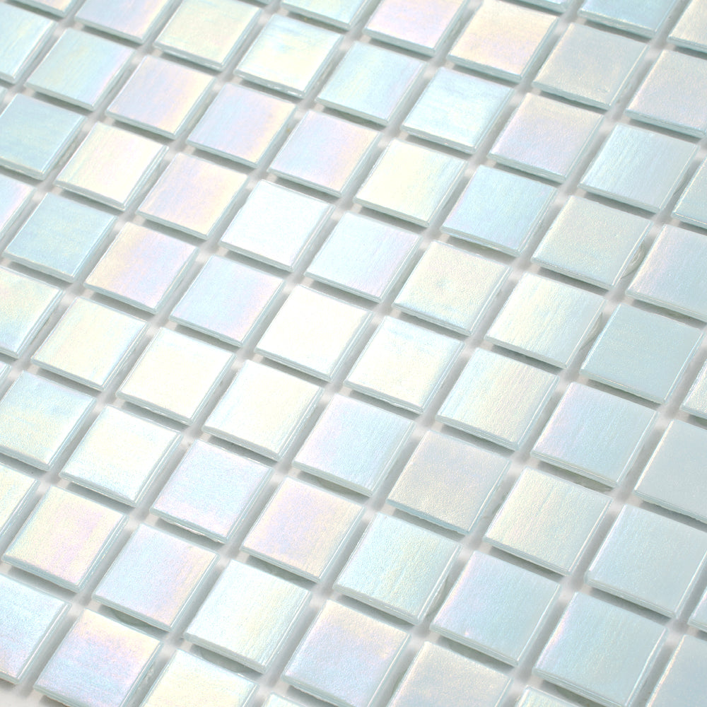 Stone Blue 12x12 Glossy Uniform Square Glass Mosaic Tile (20 pack, 20 sq ft/case)
