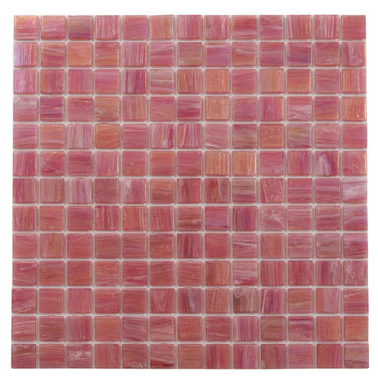Punch Pink 12x12 Glossy Uniform Square Glass Mosaic Tile (20 pack, 20 sq ft/case)