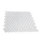 12x12 White Penny Glass Mosaic Tile