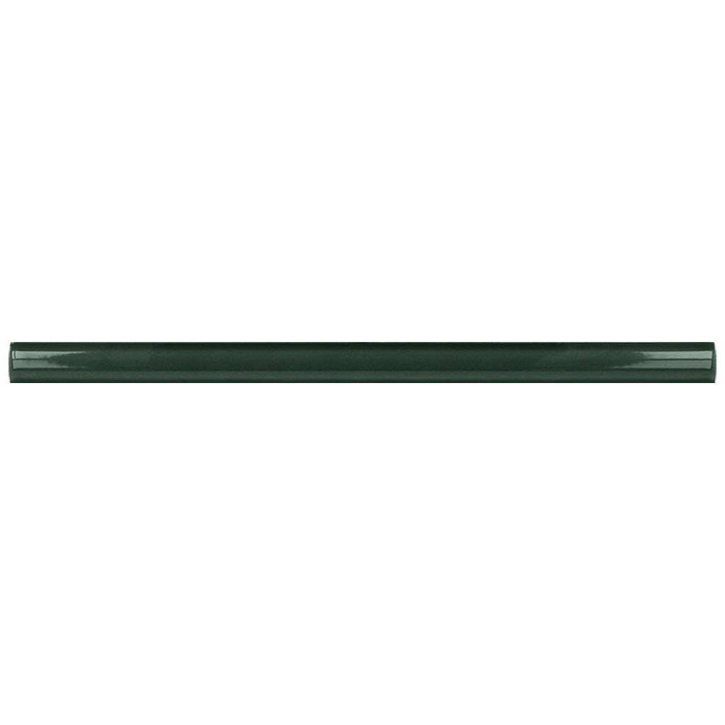 Green Glossy Ceramic Pencil Tile Trims