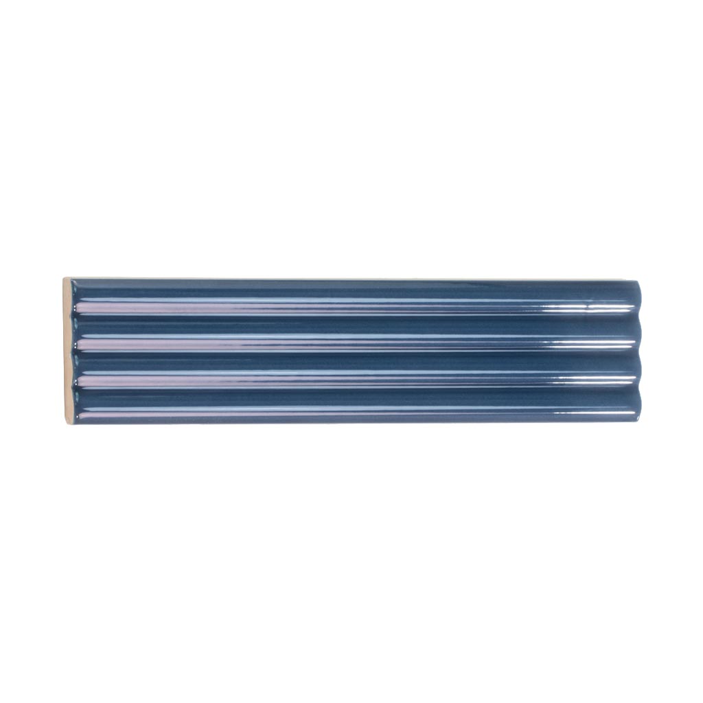 2x8 Blue Glossy Tile