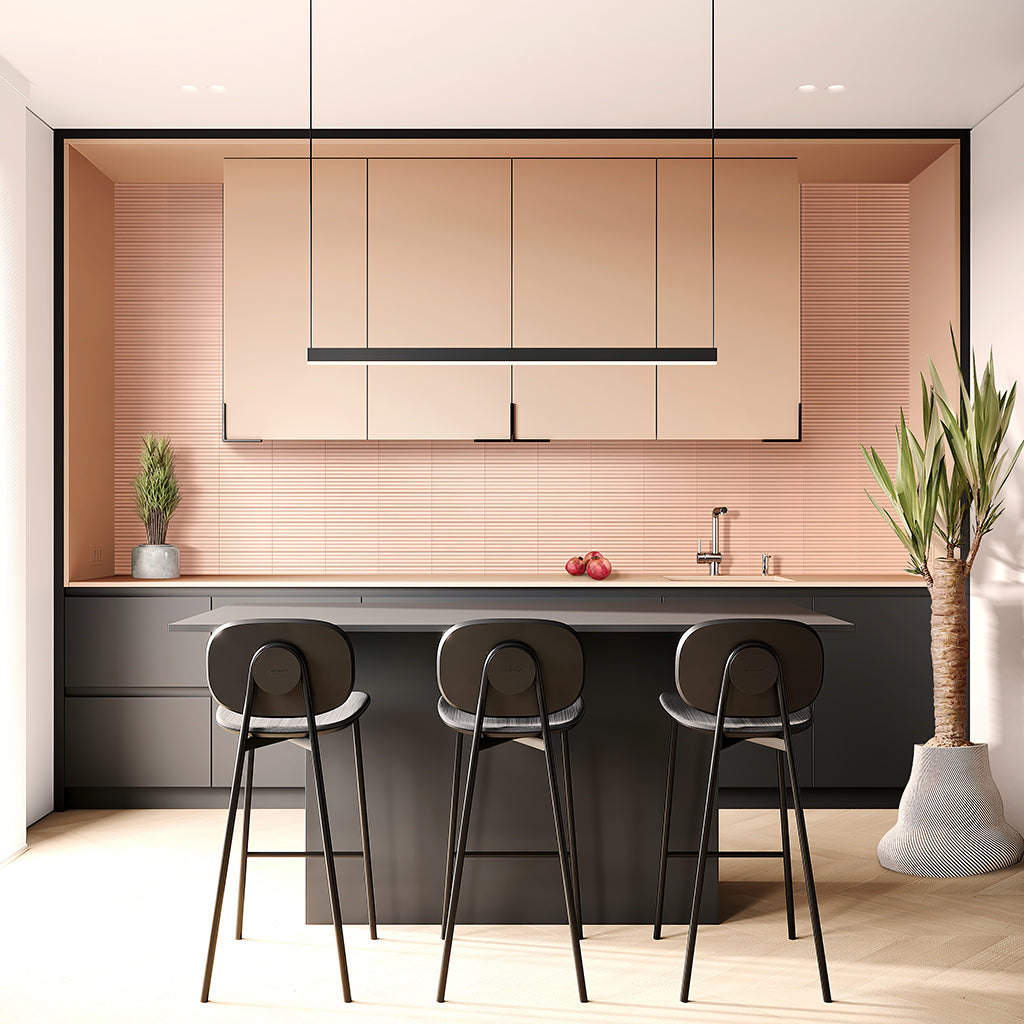 Pink 2x8 Glossy Ceramic Subway Deco Tile (38 pack, 4.09 sq ft/case)