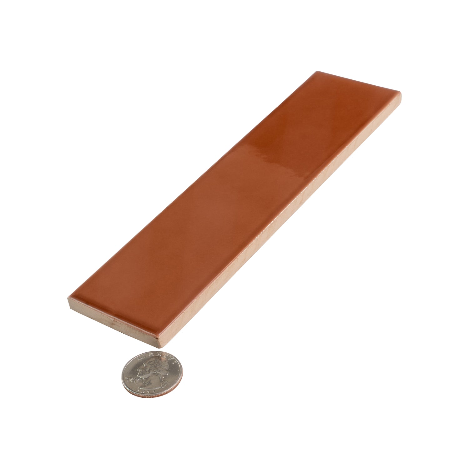 Red 2x8 Glossy Ceramic Subway Tile (50 pack, 5.38 sq ft/case)