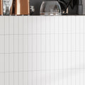 White 2x8 Matte Ceramic Subway Tile (60 pack, 6.46 sq ft/case)