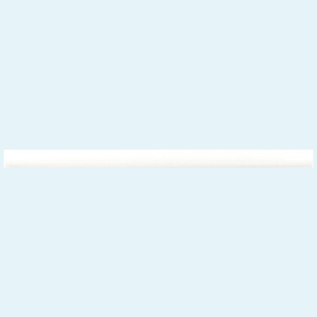 White Glossy Ceramic Pencil Tile Trims