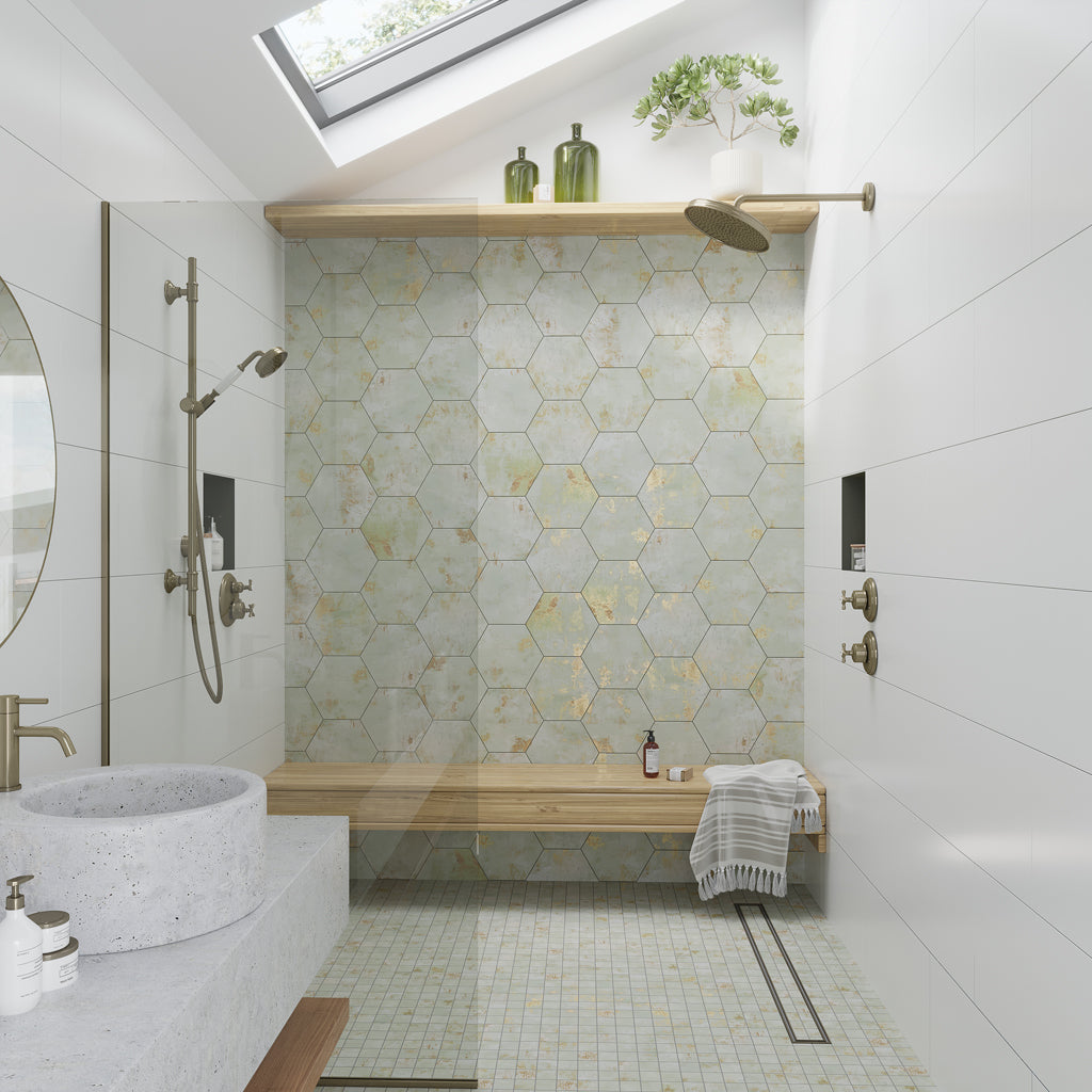 Moss Green 12x12 Natural Uniform Square Porcelain Mosaic Tile (8 pack, 7.62 sq ft/case)