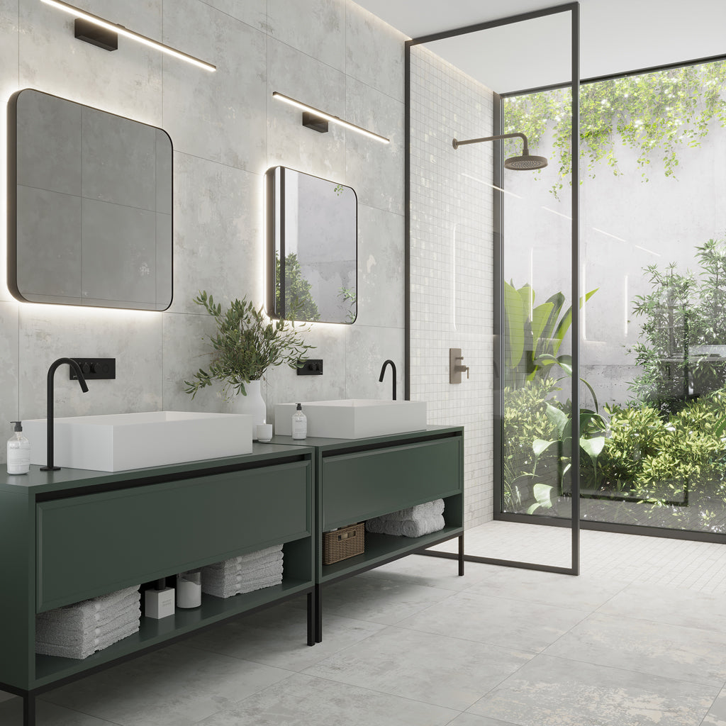 24x24 White Dove Natural Porcelain Square Tile | White Dove