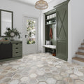 Beige 10x10 Matte Hexagon Porcelain Tile (20 pack, 10.43 sq ft/case)