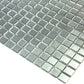 Silver 12x12 Glossy Uniform Square Glass Mosaic Tile (20 pack, 20 sq ft/case)
